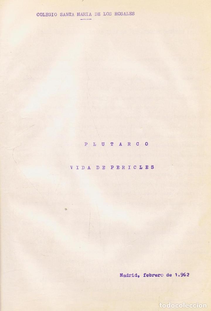 Libros: Plutarco. - VIDA DE PERICLES - Foto 1