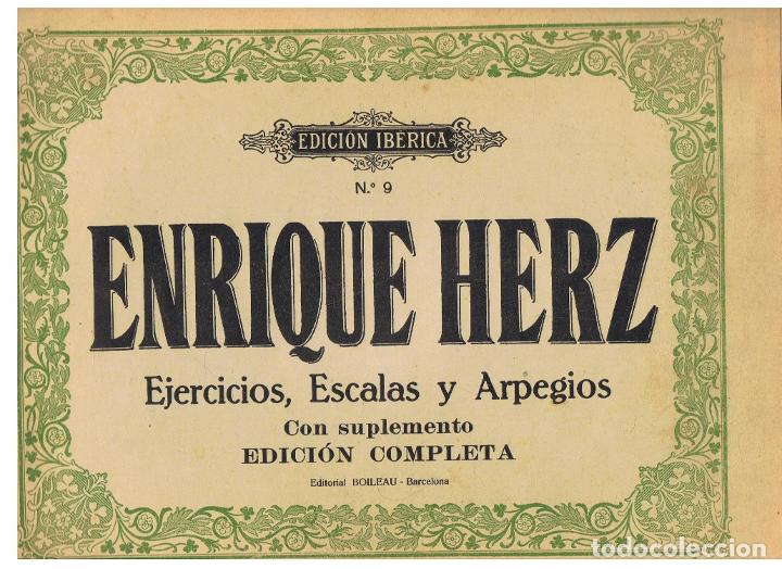 Libros: Herz. Enrique - EJERCICIOS, ESCALAS Y ARPEGIOS. Con suplemento. Edic. completa - Foto 1