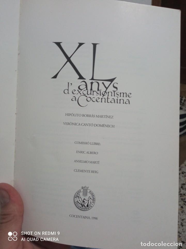 Libros: Llibre XL anys dexcursionisme a Cocentaina 1996 - Foto 3