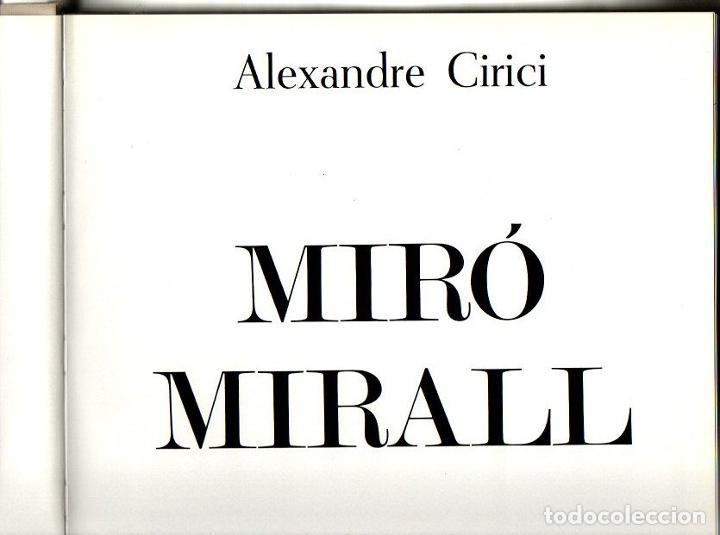 Libros: MIRO MIRALL. - CIRICI, Alexandre. - Foto 1