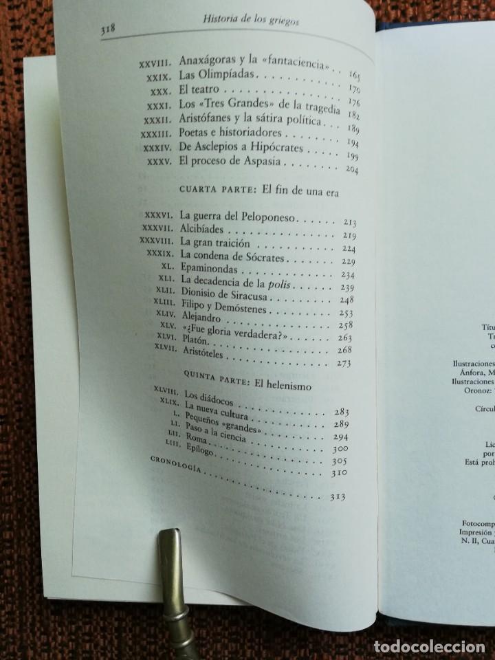 Libros: HISTORIA DE LOS GRIEGOS. C&Iacute;RCULO DE LECTORES. - Foto 21