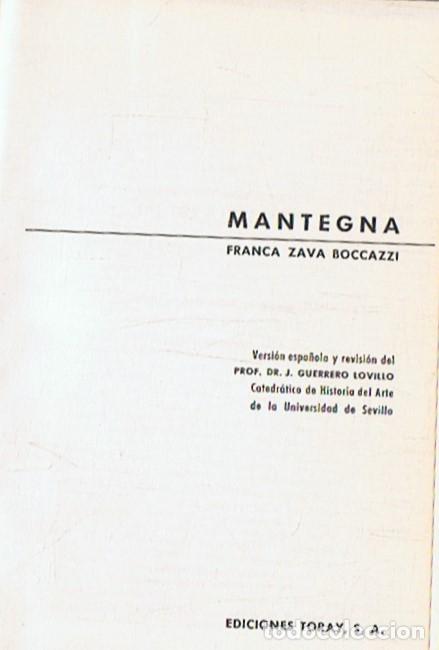 Libros: MANTEGNA. - Zava Boccazzi. Franca, - Foto 1