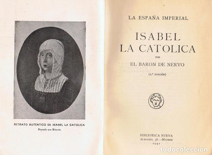 Libros: Nervo. Bar&Atilde;&sup3;n de - ISABEL LA CATOLICA - Foto 2