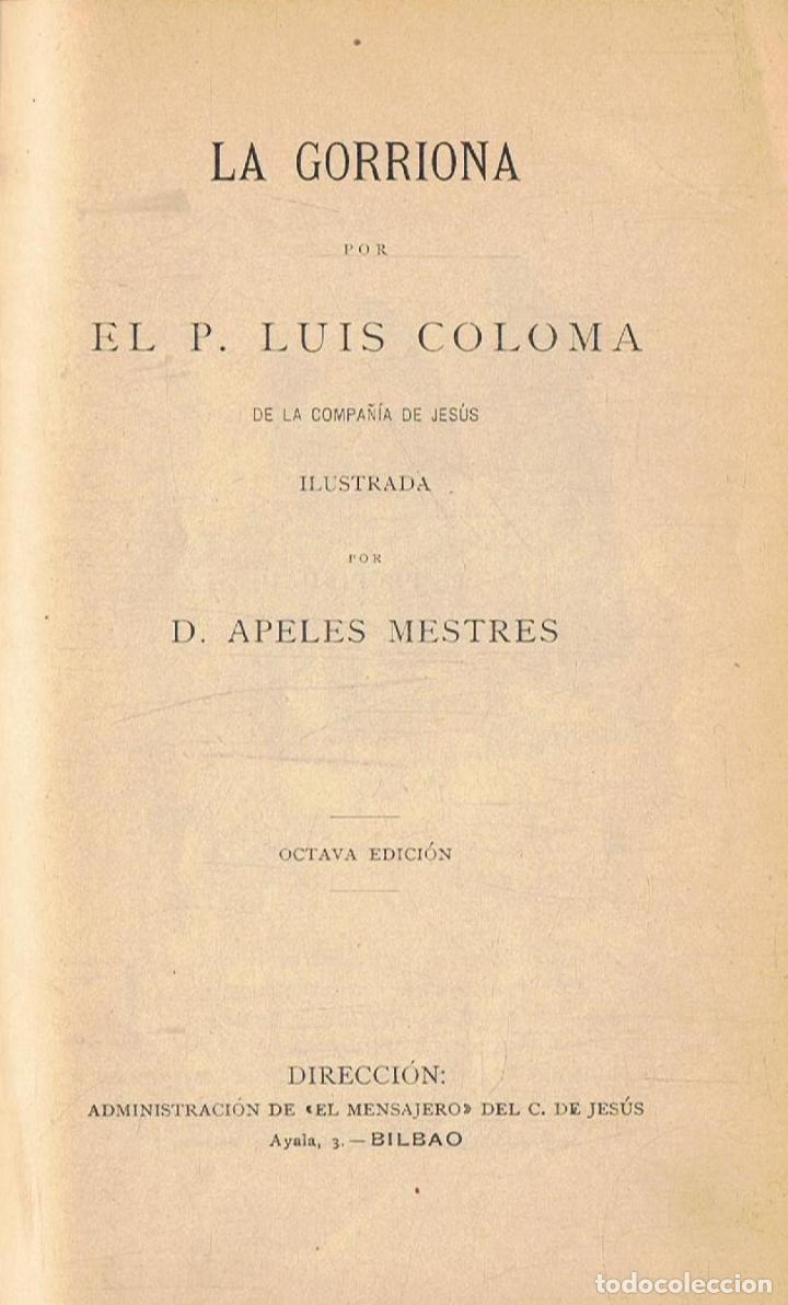 Libros: Coloma. Luis - LA GORRIONA - Foto 1