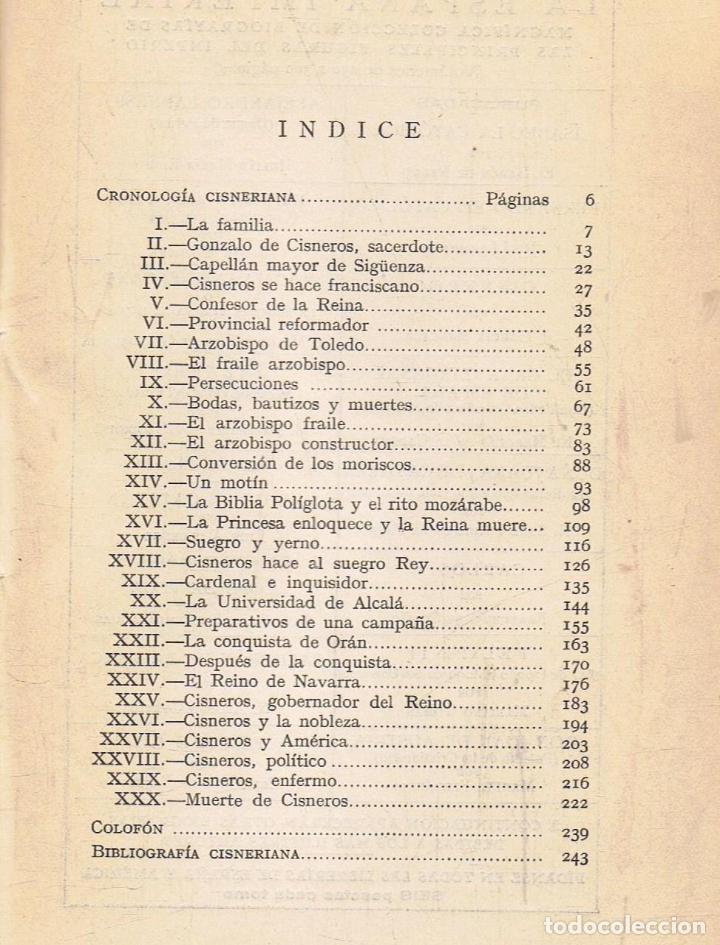 Libros: Garc&Atilde;&shy;a Mercadal. J - La Espa&Atilde;&plusmn;a Imperial. CISNEROS (1436 - 1517) - Foto 2