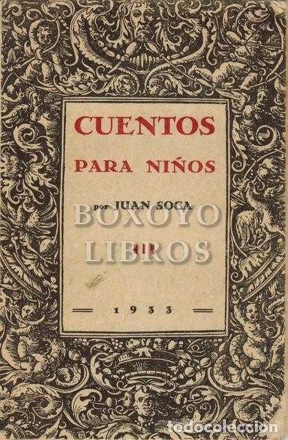 Libros: SOCA, Juan. Cuentos para ni&ntilde;os - Foto 1