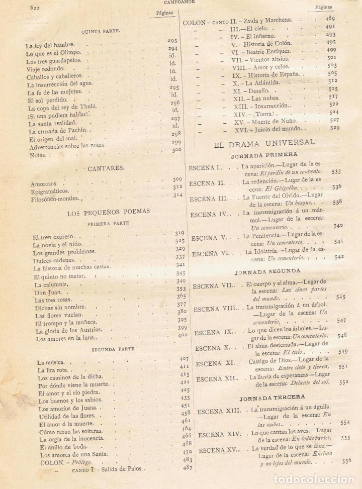 Libros: Campoamor. Ram&Atilde;&sup3;n de - OBRAS COMPLETAS - Foto 5