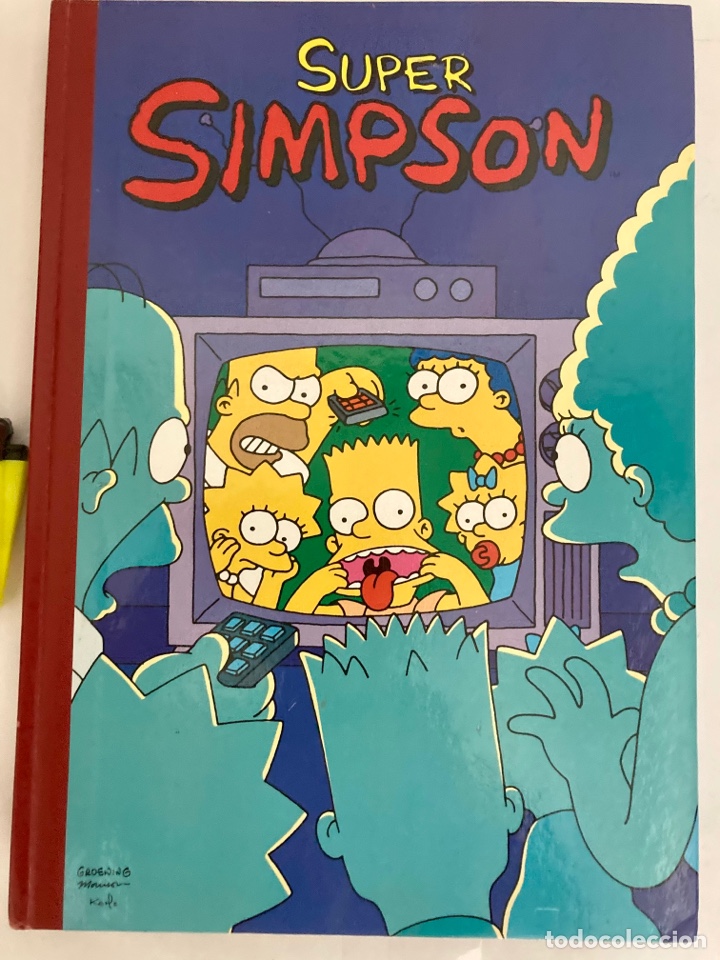 Libros: Libro de los S&Uacute;PER SIMPSON , tapa dura, a&ntilde;o 1995. Como nuevo - Foto 2