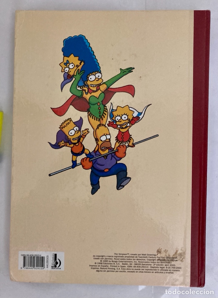 Libros: Libro de los S&Uacute;PER SIMPSON , tapa dura, a&ntilde;o 1995. Como nuevo - Foto 4