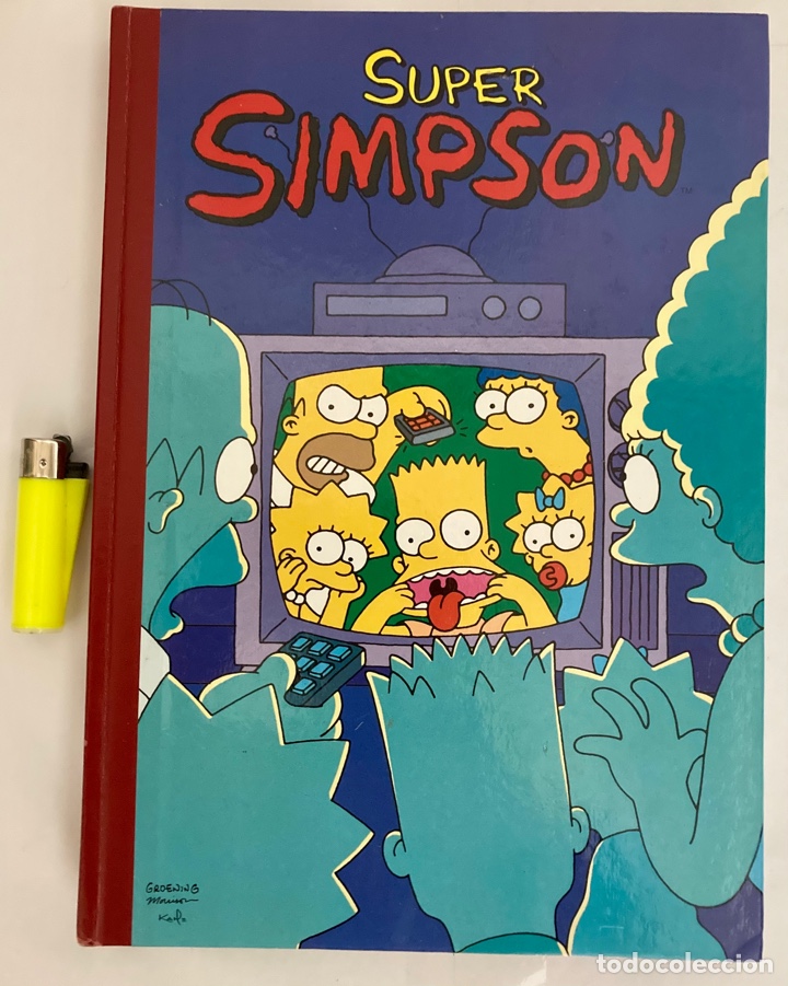 Libros: Libro de los S&Uacute;PER SIMPSON , tapa dura, a&ntilde;o 1995. Como nuevo - Foto 1