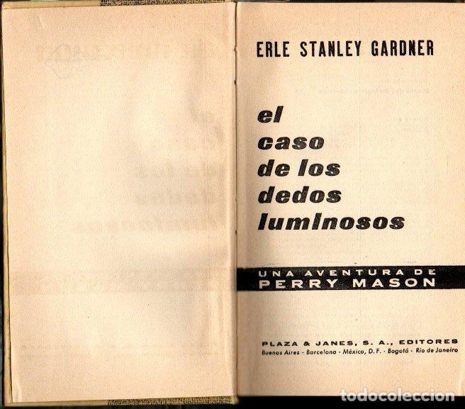 Libros: EL CASO DE LOS DEDOS LUMINOSOS. - GARDNER, Erle Stanley. - Foto 1
