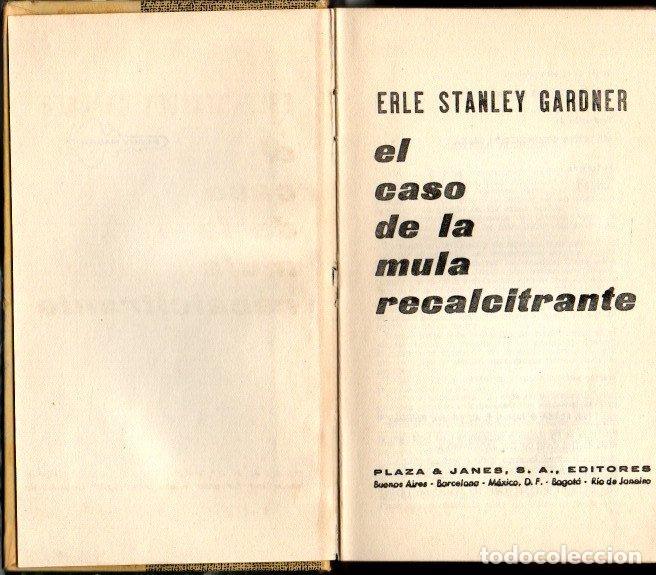 Libros: EL CASO DE LA MULA RECALCITRANTE. - GARDNER, Erle Stanley. - Foto 1