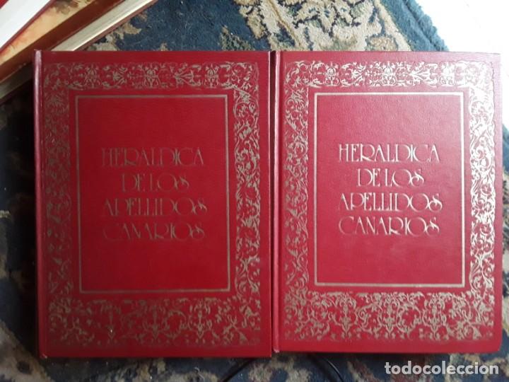 Libros: Heraldica de los apellidos canarios 2 tomos - Foto 1