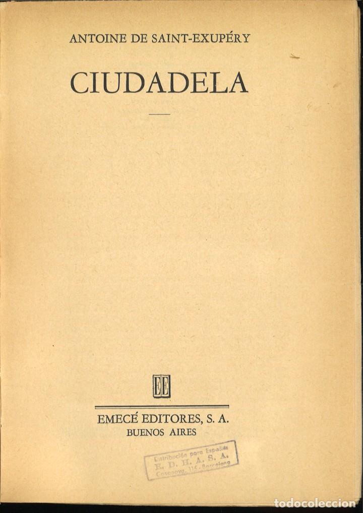 Libros: CIUDADELA. Antoine de Saint-Exup&eacute;ry - Foto 2