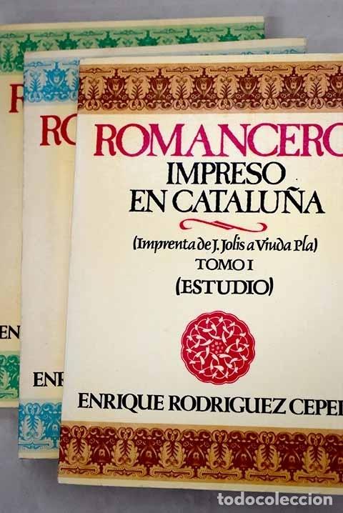 Libros: Romancero impreso en Catalu&ntilde;a - Foto 1