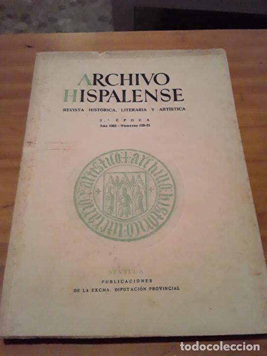 books: ARCHIVO HISPALENSE.SEGUNDA EPOCA.1963.T XXXIX.NUM.120-121..