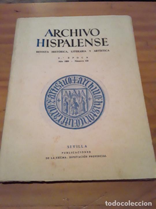 books: ARCHIVO HISPALENSE.SEGUNDA EPOCA.1966.T XLIV.NUM.135.
