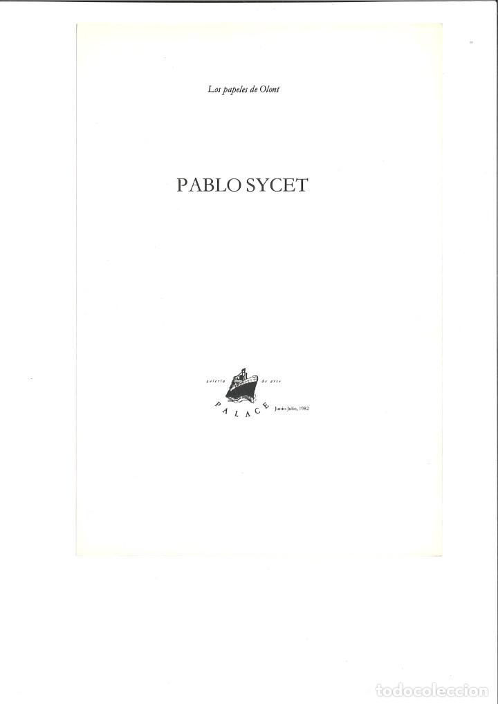 Libros: PABLO SYCET. Los papeles de Olont. - Foto 2