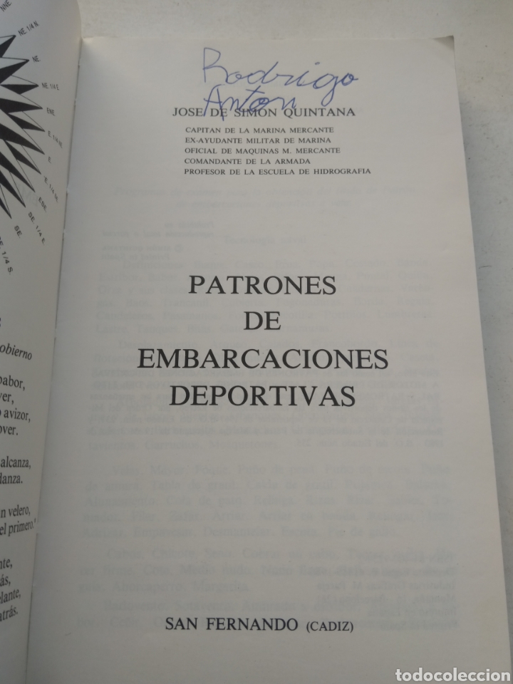 Libros: PATRONES DE EMBARCACIONES DEPORTIVAS/JOSE DE SIMON QUINTANA - Foto 2