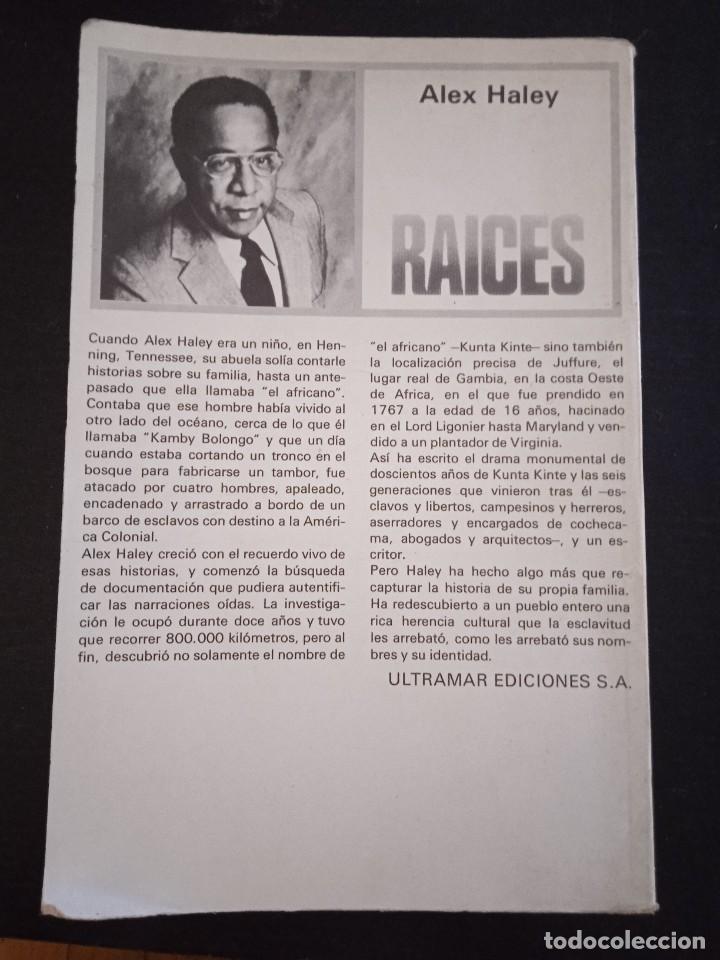 Libros: LIBRO RAICES. ALEX HALEY. EDITORIAL ULTRAMAR. - Foto 3