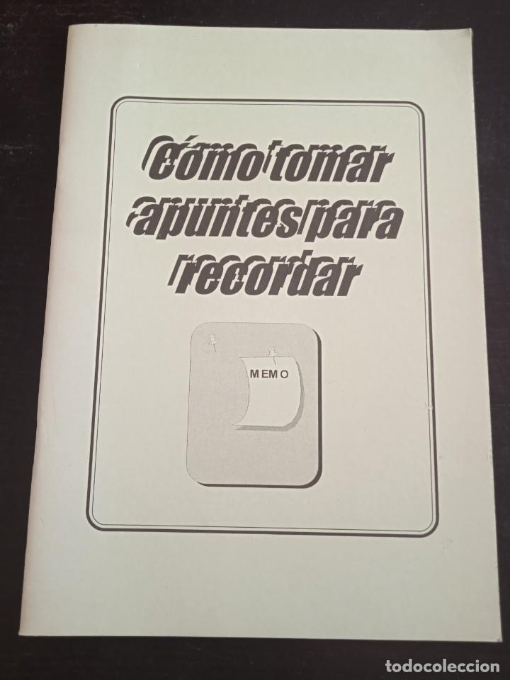 Libros: Como tomar apuntes para recordar