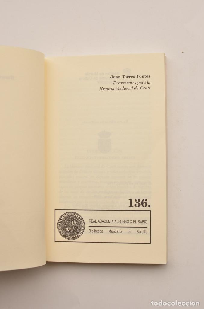 Libros: Documentos para la historia medieval de Ceut&iacute; - TORRES FONTES, Juan - Foto 2