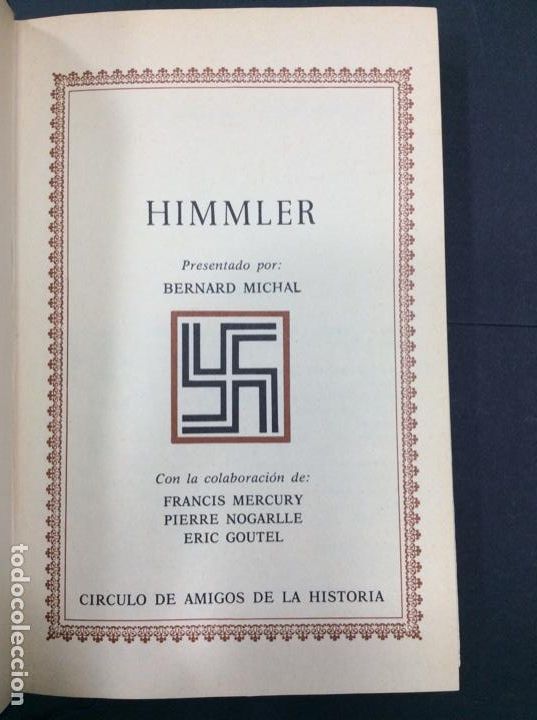Libros: Himmler. Bernard Michal. C&iacute;rculo de amigos de la historia - Foto 1