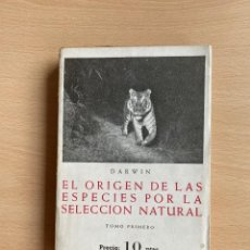 Libros: EL ORIGEN DE LAS ESPECIES POR LA SELECCION NATURAL - CHARLES DARWIN