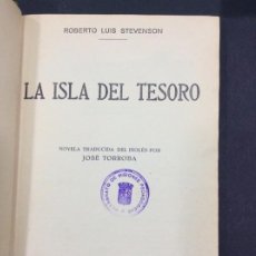 Libros: LA ISLA DEL TESORO. ROBERTO LUIS STEVENSON. COLECCIÓN “AVENTURA”. SEGUNDA EDICIÓN 1934