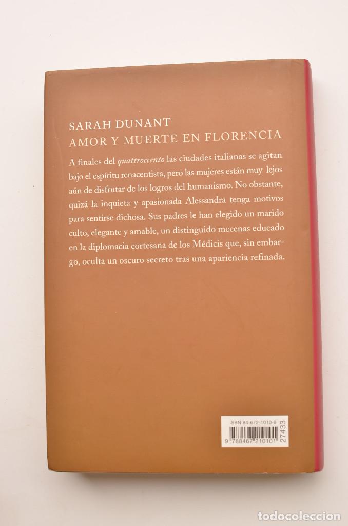 Libros: Amor y muerte en Florencia - DUNANT, Sarah - Foto 4