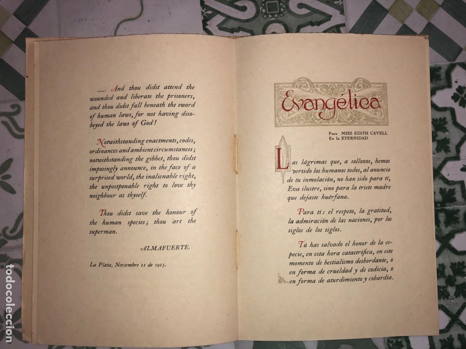 Libros: HOMMAGE A MISS EDITH CAVELL - Foto 2