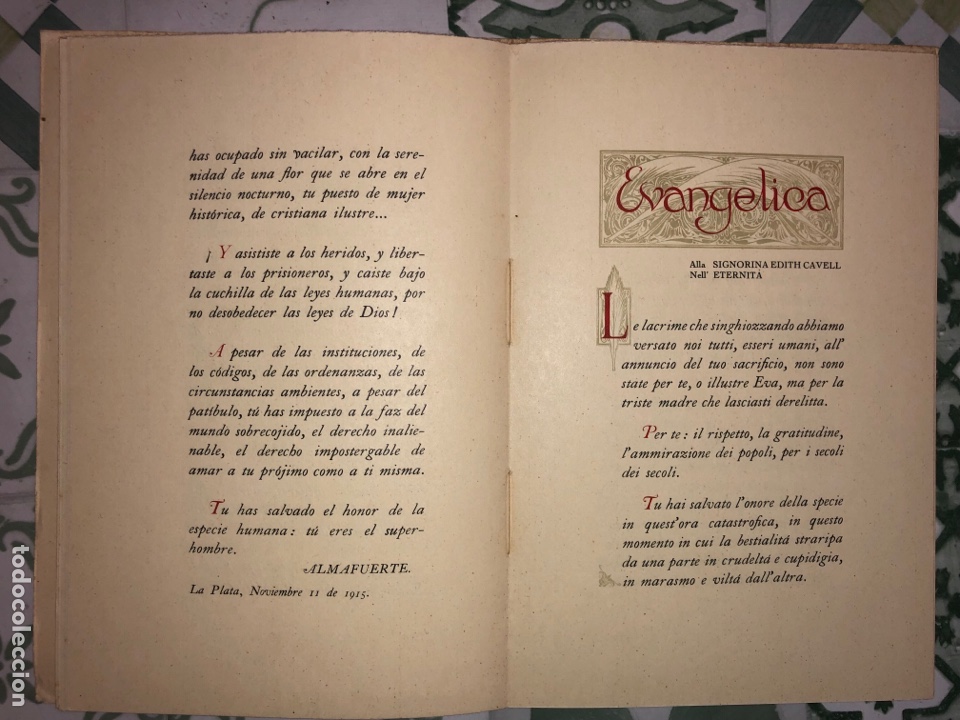 Libros: HOMMAGE A MISS EDITH CAVELL - Foto 4