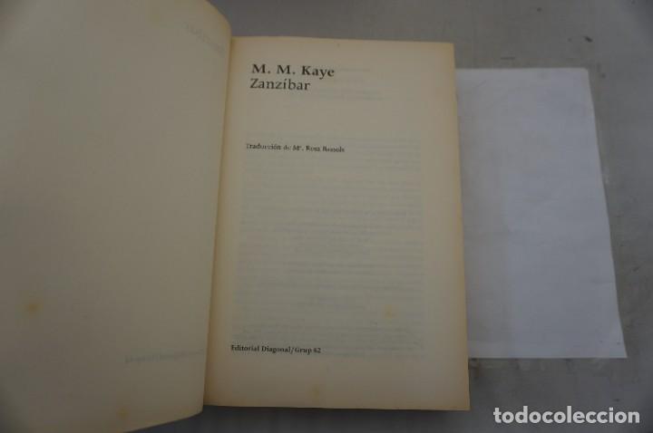 Libros: 6D/ ZANZIBAR - M. M. KAYE / EDITORIAL DIAGONAL - Foto 3