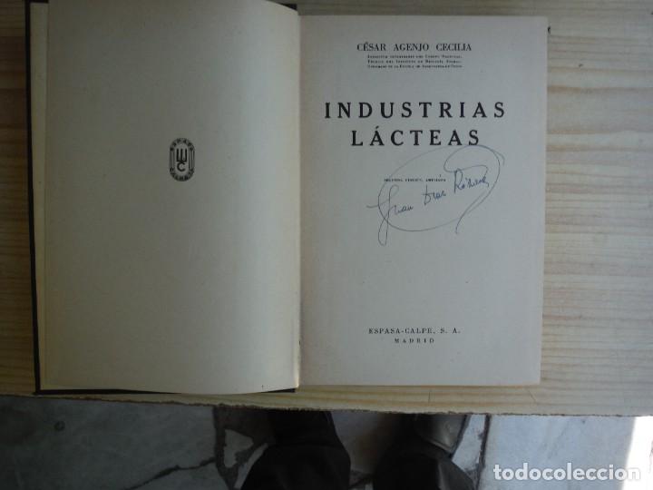 Libros: AGENJO CECILIA, C&eacute;sar. - INDUSTRIAS LACTEAS - Foto 2
