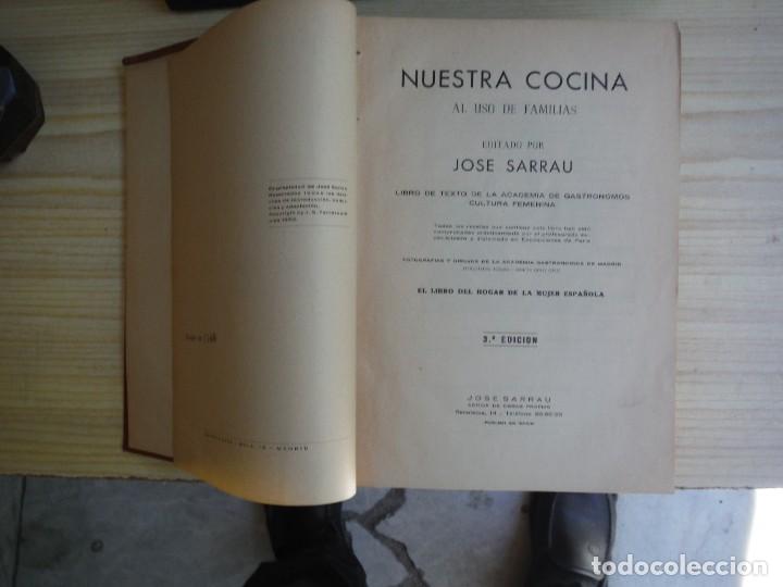 Libros: SARRAU, Jos&eacute; - NUESTRA COCINA - Foto 2