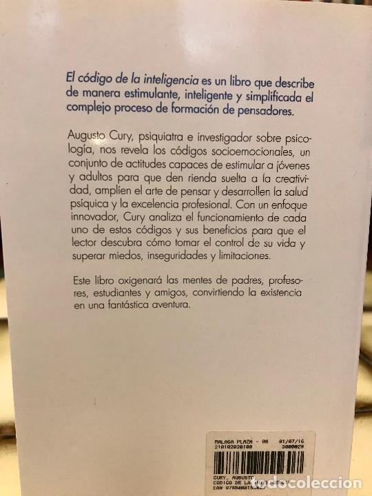 Libros: El c&oacute;digo de la inteligencia. Augusto Cury. - Foto 2