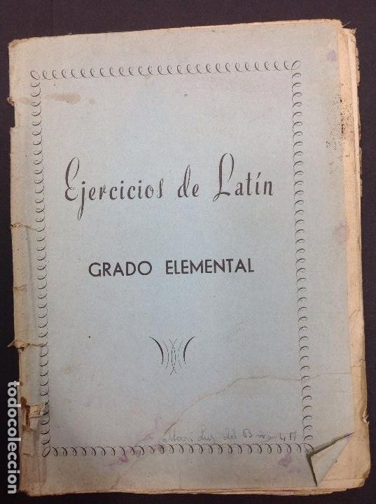 Libros: Ejercicios de lat&iacute;n. Grado elemental. Zaragoza 1958 - Foto 1
