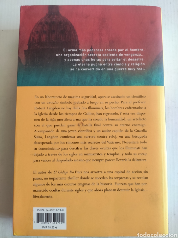 Libros: ANGELES Y DEMONIOS. DAN BROWN. - Foto 2