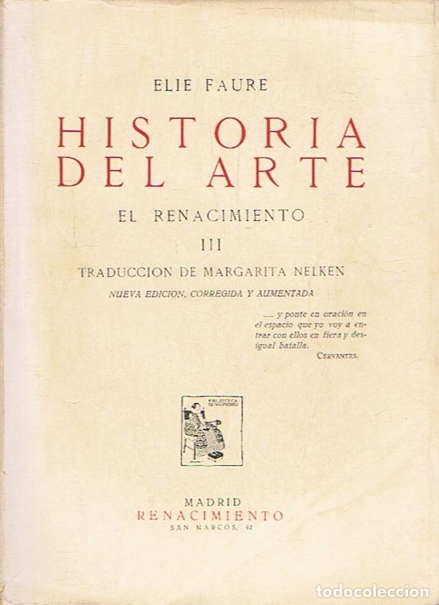 Libros: HISTORIA DEL ARTE. 4 Tomos. - Faure. Elie, - Foto 3