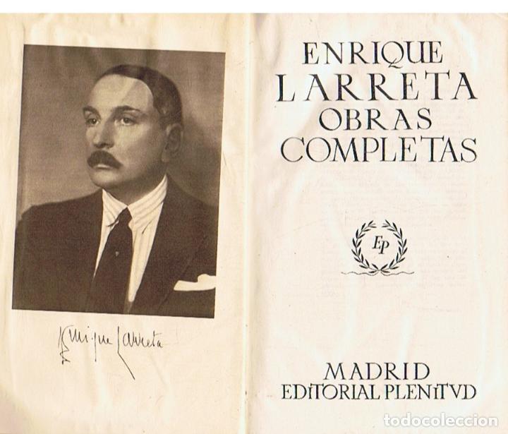 Libros: OBRAS COMPLETAS. - Larreta. Enrique, - Foto 1