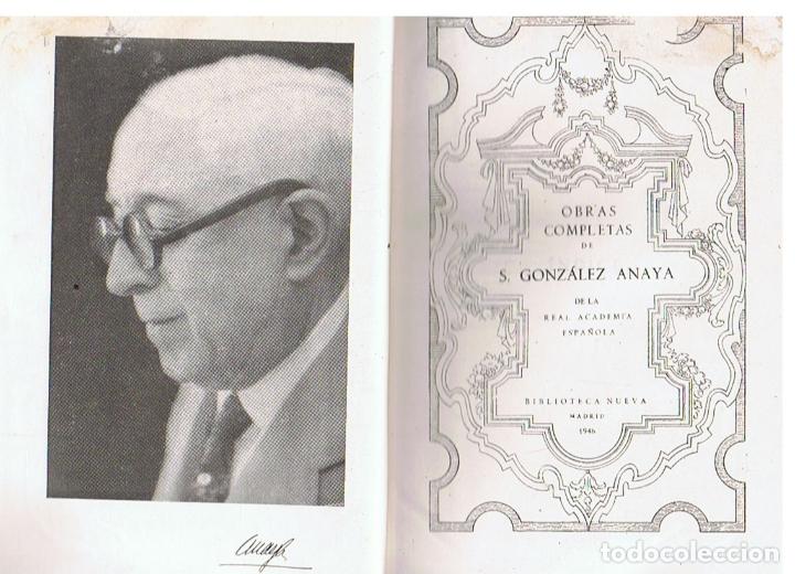 Libros: OBRAS COMPLETAS. - Gonz&Atilde;&iexcl;lez Anaya. S. - Foto 1