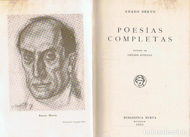 Libros: POES&Atilde;�AS COMPLETAS. - Nervo. Amado, - Foto 1