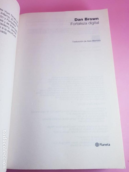 Libros: LIBRO-FORTALEZA DIGITAL-DAN BROWN-BOOKET-2017-EXCELENTE - Foto 6