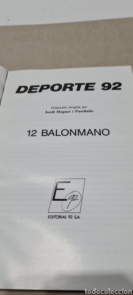 Libros: Libro Deporte 92. Balonmano. - Foto 6