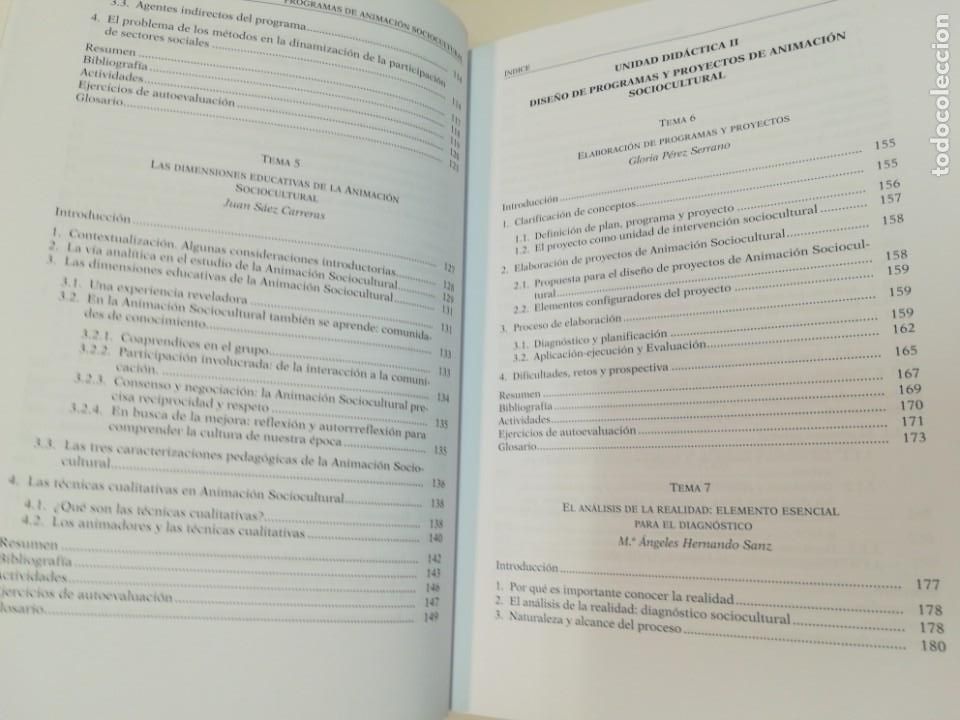 Libros: M&ordm; LUISA SARRATE Programas de animaci&oacute;n sociocultural SA5574 - Foto 5