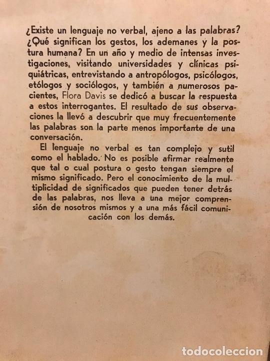 Libros: El lenguaje de los gestos. Flora Davis. - Foto 2