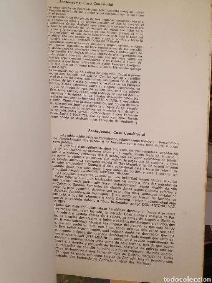 Libros: AYUNTAMIENTO DE PONTEDEUME, JOSE RAMON. 1977. - Foto 3