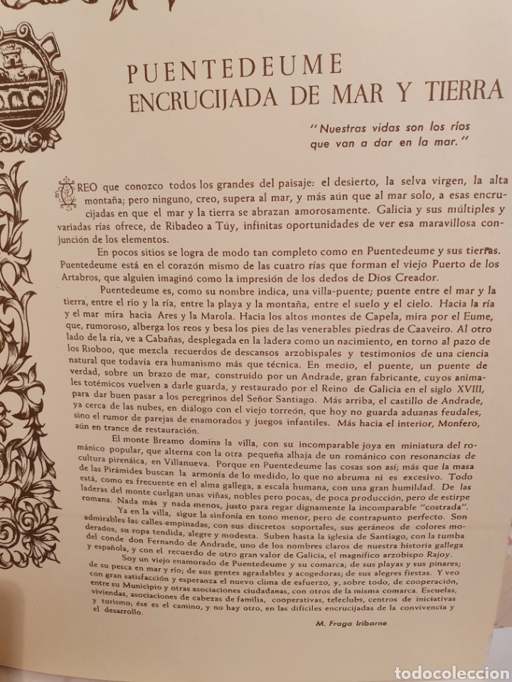 Libros: AYUNTAMIENTO DE PONTEDEUME, JOSE RAMON. 1977. - Foto 4