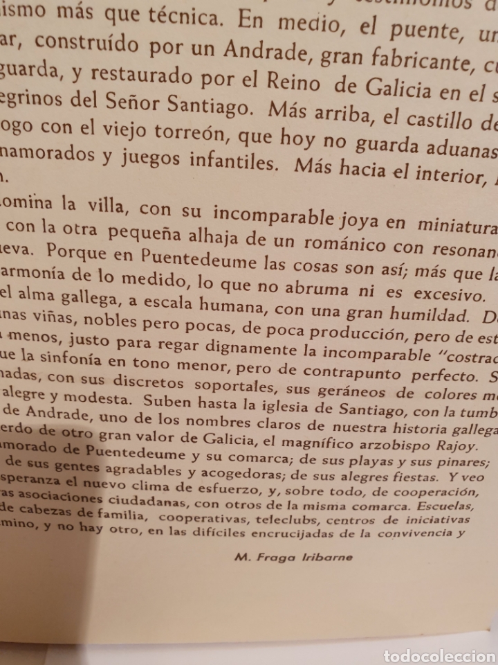 Libros: AYUNTAMIENTO DE PONTEDEUME, JOSE RAMON. 1977. - Foto 6