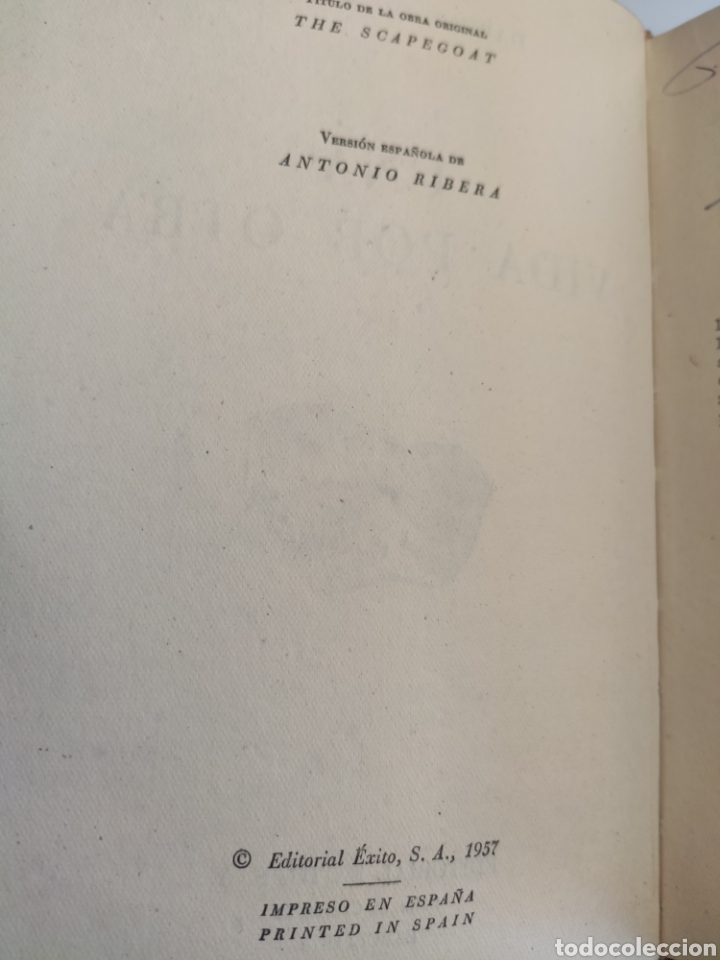 Libros: Una Vida Por Otra. Daphne Du Maurier - Foto 3